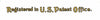 Registered in US Pat Office 2431