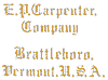 E P Carpenter  3078