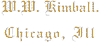 W W Kimball 3688