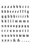 3724 Old English letter sheet BLACK lowercase