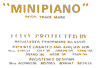 Minipiano 2381